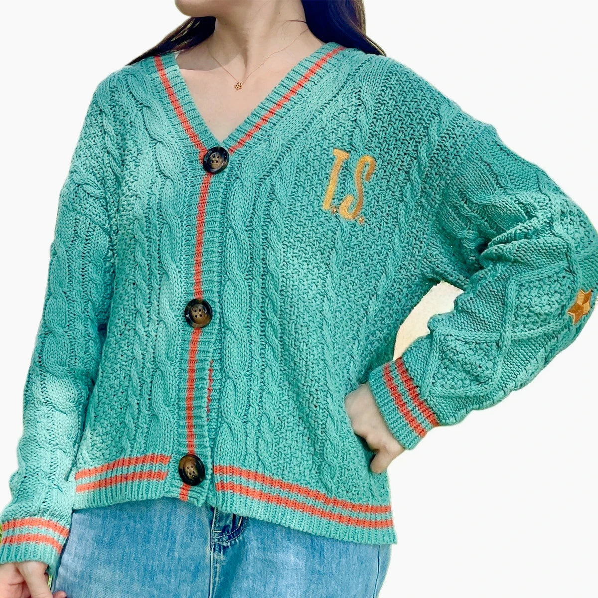 The Life Of A Showgirl Cardigan (Green)