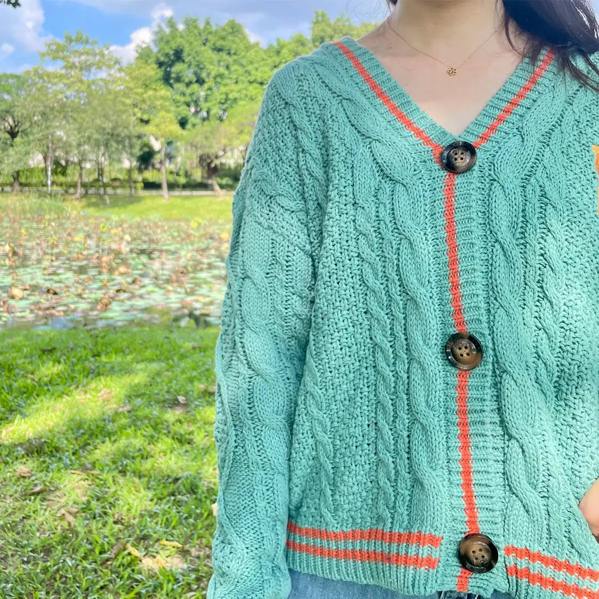 The Life Of A Showgirl Cardigan (Green)