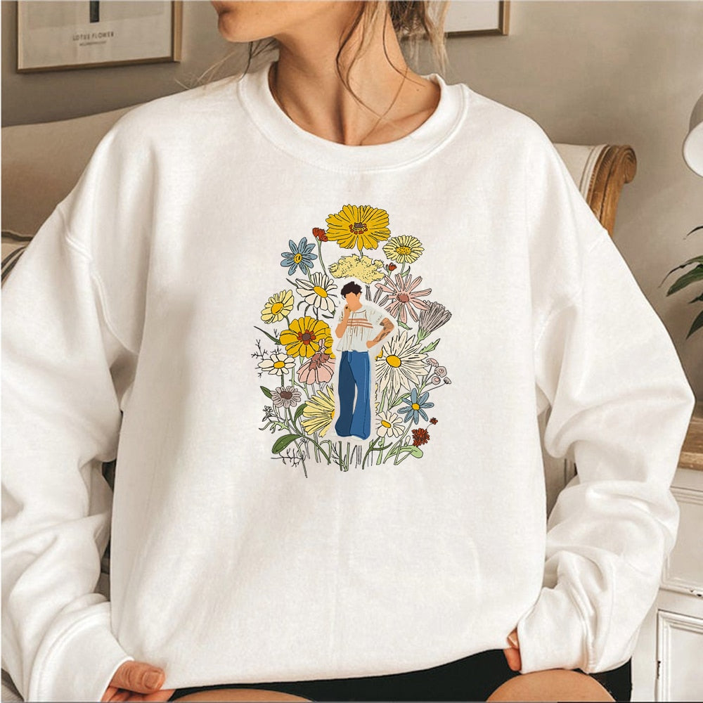 floral sweatshirt