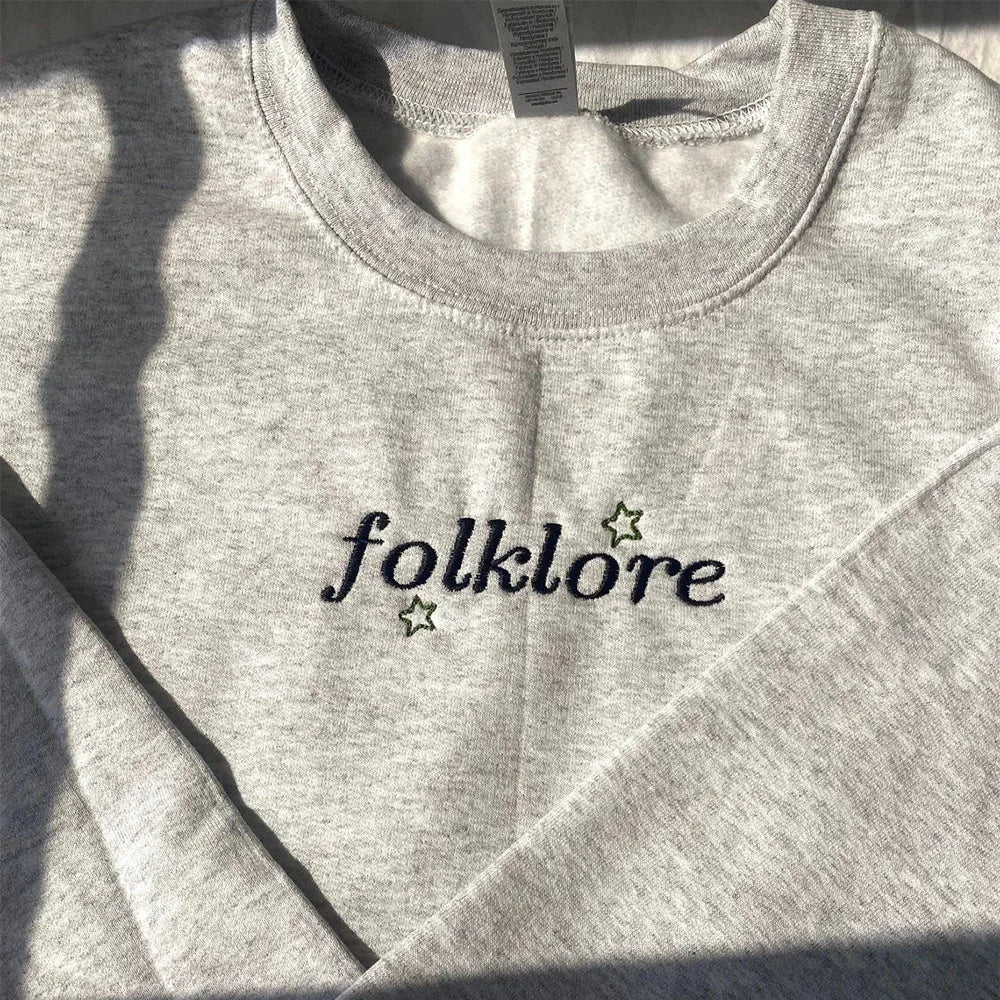 Embroidered Folklore Sweatshirt