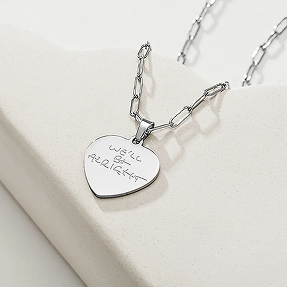 We'll Be Alright Heart Necklace