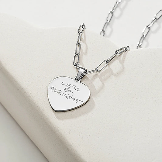 We'll Be Alright Heart Necklace