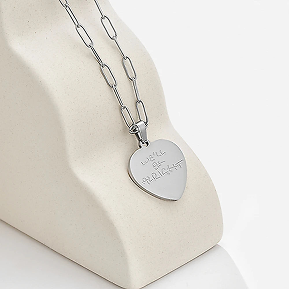 We'll Be Alright Heart Necklace