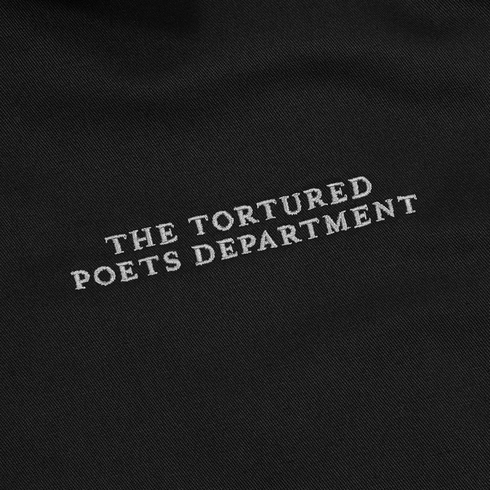 The Tortured Poets Department Black Jacket + 2 Patch Set