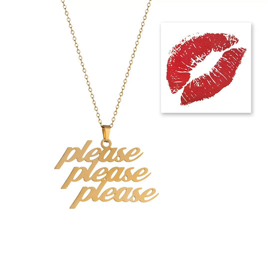 Please Please Please Necklace