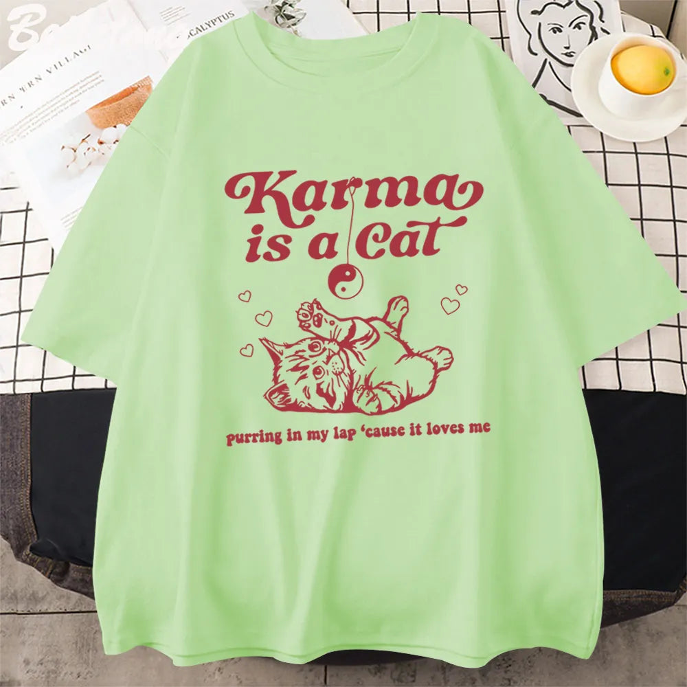 Karma Is A Cat T-Shirt