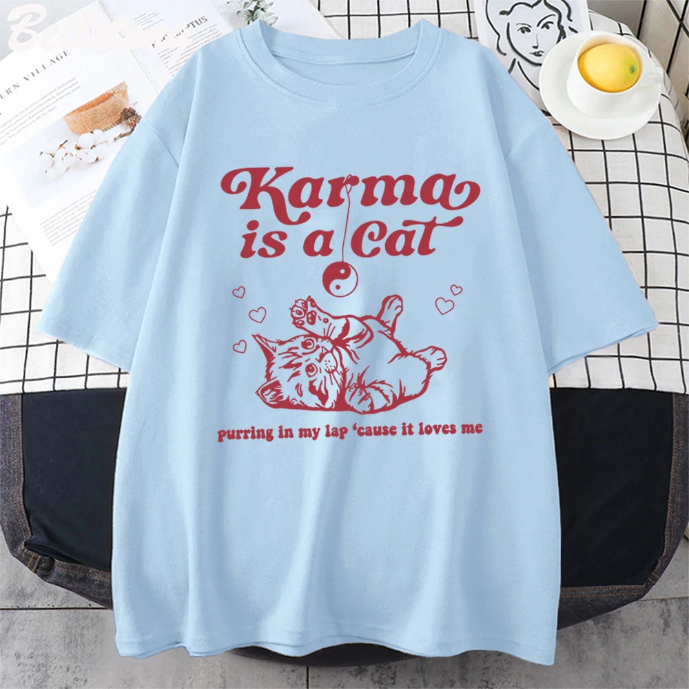 Karma Is A Cat T-Shirt