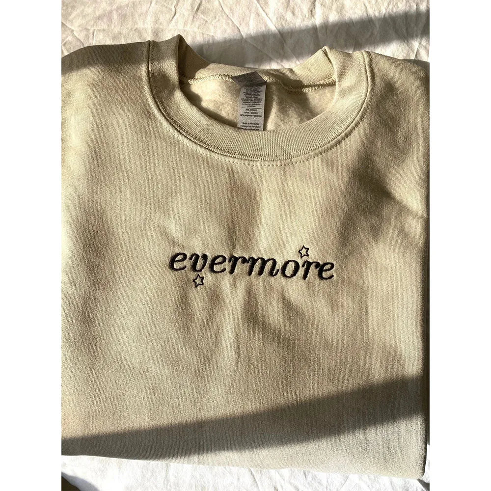 Embroidered Evermore Crewneck